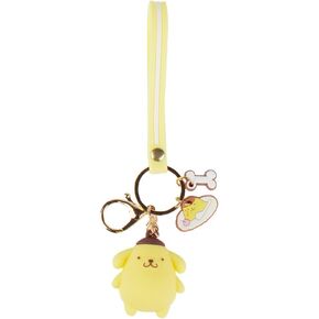 PaPiJoJo Cute Keychain Kawaii Anime Keychain, Hello Kitty, My Melody,Kuromi,Keroppi, Badtz-Maru, Cinnamoroll, Pompompurin