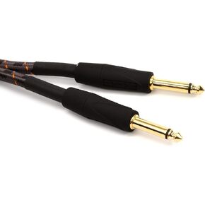 Roland Gold Series Instrument Cable, Angled/Straight 1/4-Inch Jack, 15-Feet