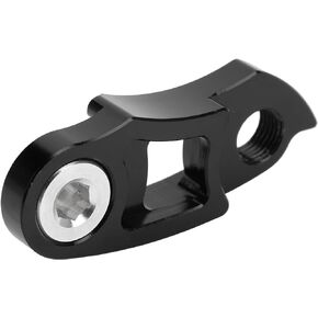 VGEBY Bike Derailleur Hanger Extender, Bike Rear Derailleur Hanger Aluminum Tail Hook Extension Extender Bike Accessory for 36T-56T(Black) and Spare Supplies