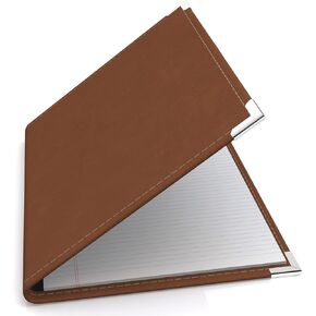 Executive Notebook Portfolio, VIP Faux-Leather Padfolio for Women and Men, includes 8.5-by-11-Inch Writing Pad, Black