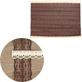 Length18 Yards，Width45mm/1.77Inch, Lace Ribbon Lace Trim Craft Ribbon Decorated Gimp Trim for Wedding Bridal,Performance Costumes or Jewelry, Flower RibbonCrafts and Sewing (Black-45mm)