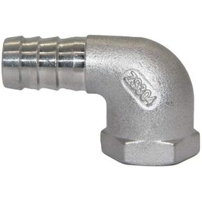 Beduan Stainless Steel Elbow Barb Hose 3/4" Hose ID x 1/2" NPT Female Pipe Fittings Water Fuel Air
