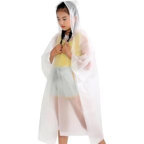 2 Pack Rain Ponchos Reusable Portable Raincoats Waterproof Rainjacket Emergency Rain Poncho for Camping Traveling