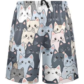 Graffiti Pajama Shorts Mens Lounge Sleep Shorts Pjs Bottoms Pants