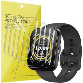Compatible for Amazfit Bip 5 Screen Protector, [6 Pack] Full Coverage TPU Clear Film Compatible for Amazfit Bip 5 Smartwatch (6 pack)