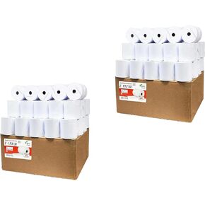 3" x 150' 1-Ply Bond Kitchen Printer Paper Receipt Paper (100 Rolls) 48 GSM Pos Cash Register REQ ribbon erc30/34/38 OR star sp700 from BuyRegisterRolls