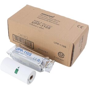 UPP-110S Type I Black and White Video Thermal,Ultrasound Film/Media 10 rolls/bx,Replacement for Upp-110s,110 mm x 20m(10roll)