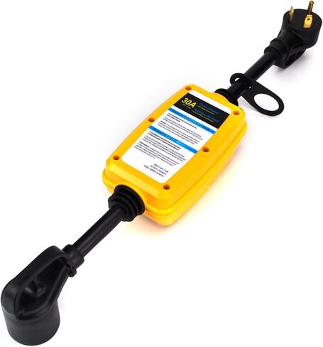 Nema TT-30P ذكر TT-30R أنثى، واقي زيادة التيار 30 أمبير لملحقات RV - واقي/شاشة الجهد الكهربي مع حماية من زيادة التيار، مصمم بمقابض سهلة الاستخدام. in Kuwait