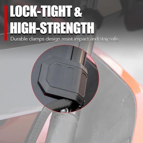 A & UTV PRO Front Tinted Half Windshield for 2022-2024 CFMOTO ZForce 950 H.O /950 H.O.E.X. /2020-2022 ZForce 950 Sport, Hard Coated Vented Window Windscreen, 250x Stronger Than Glass, 1PC in Saudi Arabia