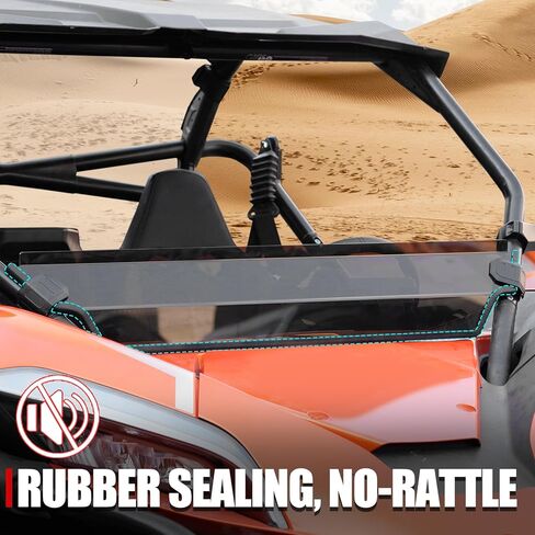 A & UTV PRO Front Tinted Half Windshield for 2022-2024 CFMOTO ZForce 950 H.O /950 H.O.E.X. /2020-2022 ZForce 950 Sport, Hard Coated Vented Window Windscreen, 250x Stronger Than Glass, 1PC in Saudi Arabia