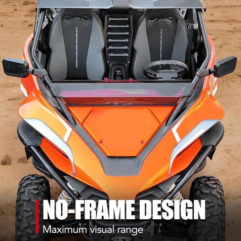 A & UTV PRO Front Tinted Half Windshield for 2022-2024 CFMOTO ZForce 950 H.O /950 H.O.E.X. /2020-2022 ZForce 950 Sport, Hard Coated Vented Window Windscreen, 250x Stronger Than Glass, 1PC in Saudi Arabia