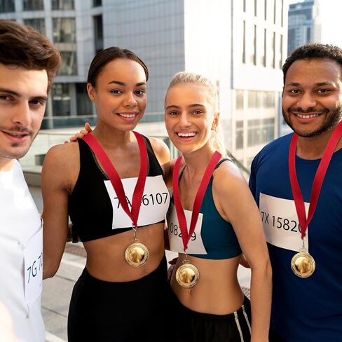 30Pcs Award Ribbon Medal Ribbons Neck Ribbons for Medals Flat Neck Ribbons for Medals with Snap Clips for Competitions Sports Meeting Party(red) in Saudi Arabia