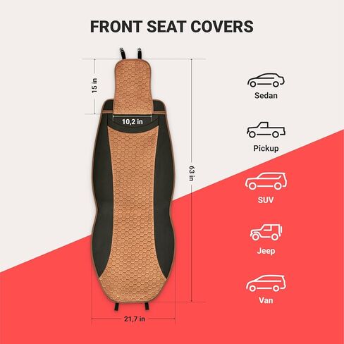 مجموعة غطاء مقعد السيارة، أغطية مقاعد السيارة لسيارات الدفع الرباعي والشاحنات، أغطية مقاعد جلدية للسيارات، أغطية مقاعد السيارات، أغطية المقاعد الأمامية، أغطية مقاعد السيارة الجلدية، أغطية داخلية لهوندا سيفيك، جيب، نيسان in Kuwait