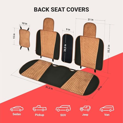 مجموعة غطاء مقعد السيارة، أغطية مقاعد السيارة لسيارات الدفع الرباعي والشاحنات، أغطية مقاعد جلدية للسيارات، أغطية مقاعد السيارات، أغطية المقاعد الأمامية، أغطية مقاعد السيارة الجلدية، أغطية داخلية لهوندا سيفيك، جيب، نيسان in Kuwait