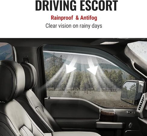 واقيات المطر داخل القناة من ISSYAUTO متوافقة مع عاكسات النوافذ الجانبية لجراند شيروكي 2011-2021، أقنعة نافذة تهوية بلون الدخان، أمامي + خلفي in Kuwait