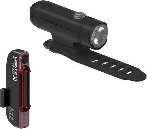 مجموعة مصابيح الدراجة Lezyne Classic Drive 500 and Stick Drive، زوج أمامي وخلفي، 500/30 لومن، يومض وامض نهاري، الطريق، الجبل، دراجة الحصى in Saudi Arabia