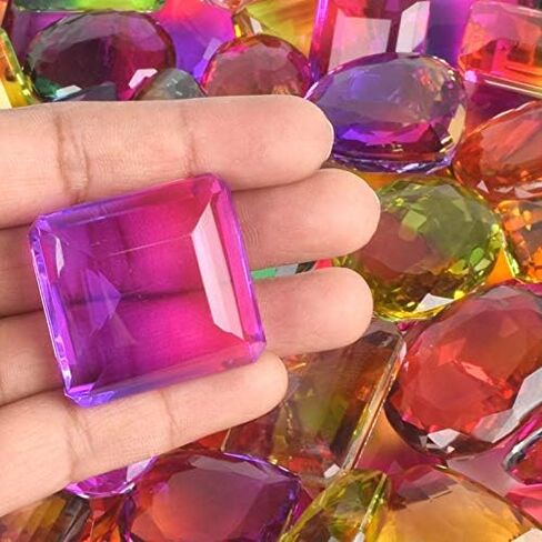 GEMHUB Multi-Color Ametrine Gemstone Beads - Mix Shape 500.00 Ct Set of 6 Pcs Loose Stone for Jewelry & Necklace Making in Saudi Arabia