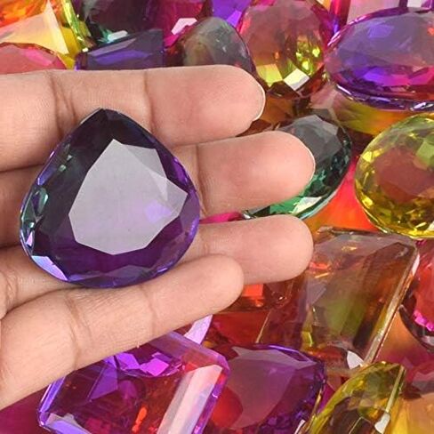 GEMHUB Multi-Color Ametrine Gemstone Beads - Mix Shape 500.00 Ct Set of 6 Pcs Loose Stone for Jewelry & Necklace Making in Saudi Arabia