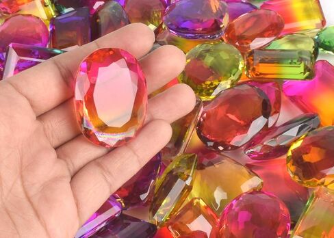 GEMHUB Multi-Color Ametrine Gemstone Beads - Mix Shape 500.00 Ct Set of 6 Pcs Loose Stone for Jewelry & Necklace Making in Saudi Arabia