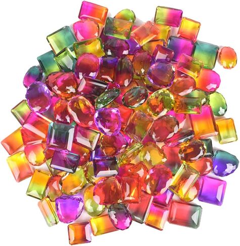 GEMHUB Multi-Color Ametrine Gemstone Beads - Mix Shape 500.00 Ct Set of 6 Pcs Loose Stone for Jewelry & Necklace Making in Saudi Arabia