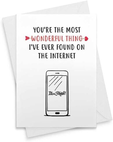 Sweet Card - أنت أروع شيء وجدته على الإنترنت - عيد الميلاد، الذكرى السنوية، عيد ميلاد الزوجة، صديقتها، زوجها، صديقها، عيد الأم، عيد الحب، تطبيق المواعدة عبر الإنترنت [00061] in Saudi Arabia
