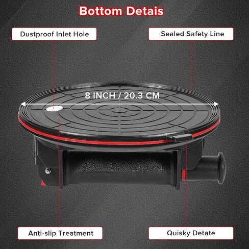 8" Glass Suction Cups with 662 lbs Load Capacity Powerful Industrial Vacuum Suction Cups for Lifting Large Glass Tile Granite,Includes Carrying Case(2pack) in Saudi Arabia