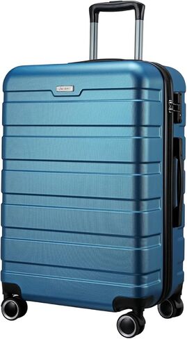 حقيبة Panana 28 للحمل من البولي كربونات المتينة مع قفل TSA للعجلات، حقيبة سفر صلبة خفيفة الوزن (أزرق مخضر) in Kuwait