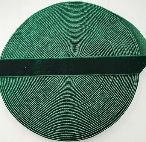 15 Yards Green Velvet Ribbon Spool, for Wedding, Gift Wrapping, Hair Bows, Home Decorating (1/2in, Green) in Saudi Arabia