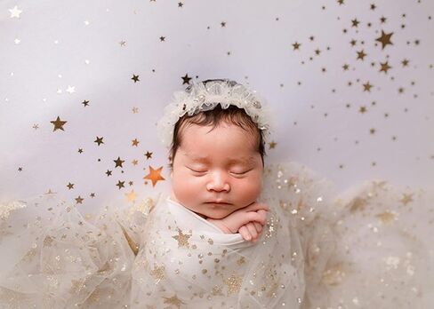 بطانية تغليف شفافة لحديثي الولادة من Vemonllas باللون الذهبي على شكل نجمة من أجل دعامات تصوير الأطفال حديثي الولادة in Kuwait