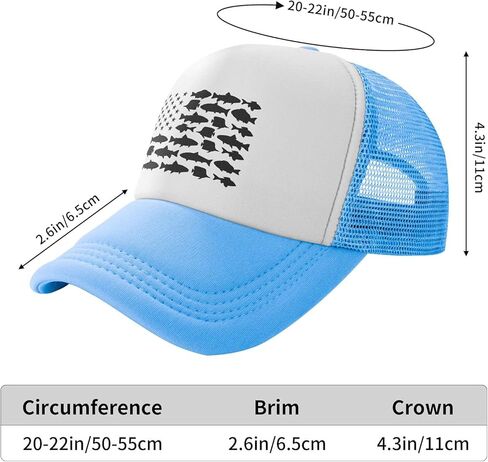 قبعة بيسبول بطباعة علم صيد السمك للأولاد الصغار قابلة للتعديل in Kuwait