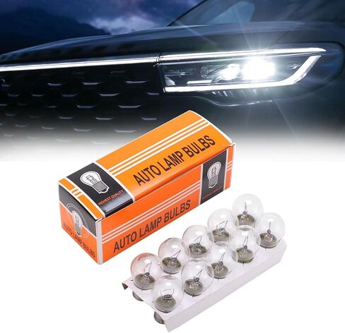 10 PCS Car Brake Bulb, 1016 12V 21/5W High and Low Leg Dual Light Tail Light Turn Signal, Micro Bulb Mini Marker Tail Running Parking Reversing Light, Universal Auto Accessories (Transparent) in Saudi Arabia