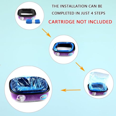 20 عبوة من أكياس فضلات القطط المتوافقة مع جميع أنواع أكياس فضلات القطط من جيني (الخرطوشة غير متضمنة) in Kuwait