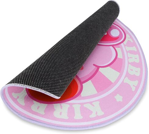 أنيمي لطيف الكرتون الوردي كيربي منطقة مستديرة البساط للفتيات الفتيان بطانية البساط الحصير السجاد للمنزل 60x60 سم in Kuwait