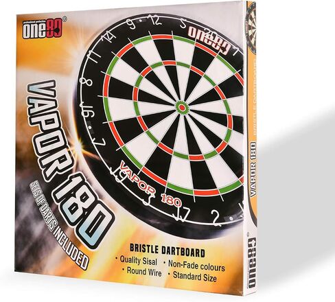 ONE80 Vapor 180، رمي السهام ذات الشعيرات الخشنة، خالية من الدبابيس، سهام من نوع Bullseye Steeltip، رحلات إضافية in Kuwait