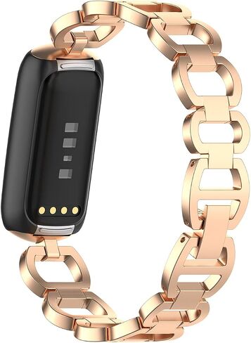 أحزمة بديلة معدنية من Chofit متوافقة مع Fitbit Luxe، وصلات قابلة للتعديل من الفولاذ المقاوم للصدأ وسوار معصم لتتبع Fitbit Luxe للنساء والرجال in Saudi Arabia