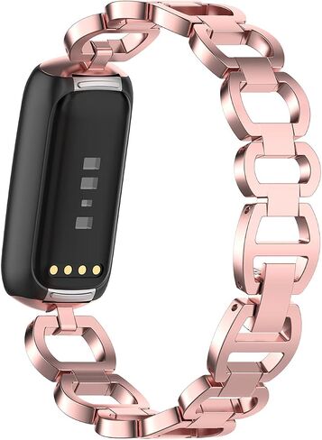 أحزمة بديلة معدنية من Chofit متوافقة مع Fitbit Luxe، وصلات قابلة للتعديل من الفولاذ المقاوم للصدأ وسوار معصم لتتبع Fitbit Luxe للنساء والرجال in Saudi Arabia