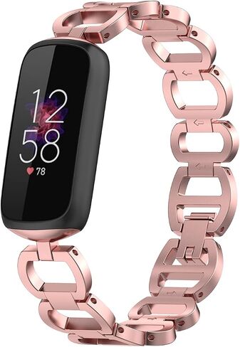 أحزمة بديلة معدنية من Chofit متوافقة مع Fitbit Luxe، وصلات قابلة للتعديل من الفولاذ المقاوم للصدأ وسوار معصم لتتبع Fitbit Luxe للنساء والرجال in Saudi Arabia
