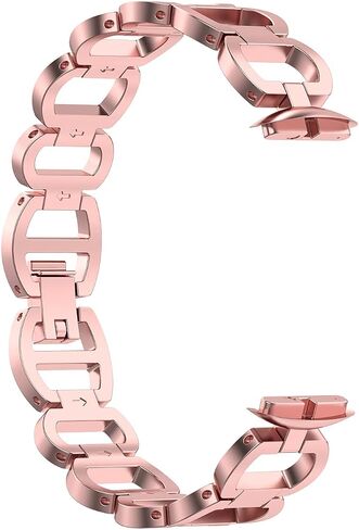أحزمة بديلة معدنية من Chofit متوافقة مع Fitbit Luxe، وصلات قابلة للتعديل من الفولاذ المقاوم للصدأ وسوار معصم لتتبع Fitbit Luxe للنساء والرجال in Saudi Arabia