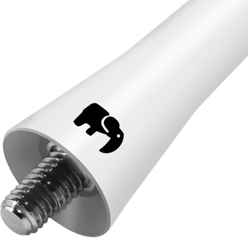 2.5" inch Short Copper Core Antenna, Compatible with Ford F-Series (F-150 F-250 F-350 Super Duty Ford Raptor Ranger Trucks 1997-2024) - Designed for Optimized FM/AM Reception (White) in Saudi Arabia