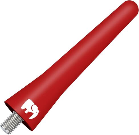 2.5" inch Short Copper Core Antenna, Compatible with Ford F-Series (F-150 F-250 F-350 Super Duty Ford Raptor Ranger Trucks 1997-2024) - Designed for Optimized FM/AM Reception (White) in Saudi Arabia