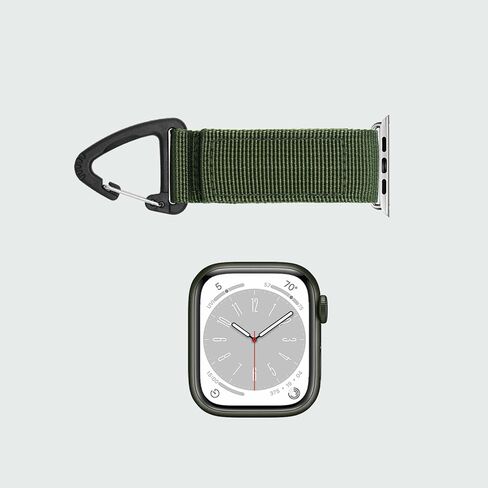 Tactical Duty Belt Keychain for Apple Watch Series Nylon Band | Watch Fob Military Braided Strap for iWatch Series 11 10 9 8 7 6 5 4 3 2 1, Ultra 3 2 1/SE 3 2 1, 38/40/41/42/44/45/46/49mm in Kuwait