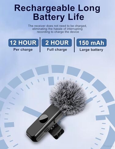 Lavalier Microphone for USB C Android Phone, Wireless Lapel Mic Clip on for Video Recording YouTube Vlog Tiktok Livestream in Saudi Arabia