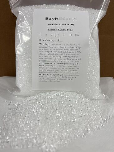 خرز عطري غير معطر من برايم - امتصاص ممتاز للعطور وروائح طويلة الأمد للحرف اليدوية والمشروعات - حقيبة بوزن 4 رطل in Saudi Arabia