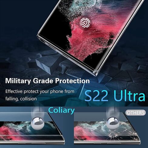 BANDQ 3 عبوات لهاتف Samsung Galaxy S22 Ultra واقي شاشة [3+1 Pack]عبوة واحدة من واقي عدسة الكاميرا من الزجاج المقسى، واقي شاشة من الزجاج المقوى بقوة 9H لهاتف Galaxy S22 Ultra واقي شاشة من الزجاج المقوى in Kuwait