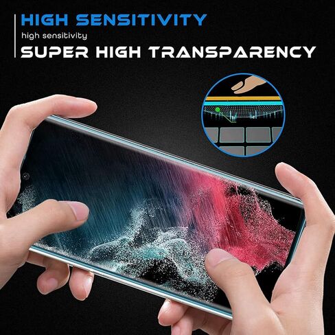 BANDQ 3 عبوات لهاتف Samsung Galaxy S22 Ultra واقي شاشة [3+1 Pack]عبوة واحدة من واقي عدسة الكاميرا من الزجاج المقسى، واقي شاشة من الزجاج المقوى بقوة 9H لهاتف Galaxy S22 Ultra واقي شاشة من الزجاج المقوى in Kuwait