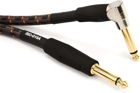 Roland Gold Series Instrument Cable, Angled/Straight 1/4-Inch Jack, 15-Feet in Saudi Arabia