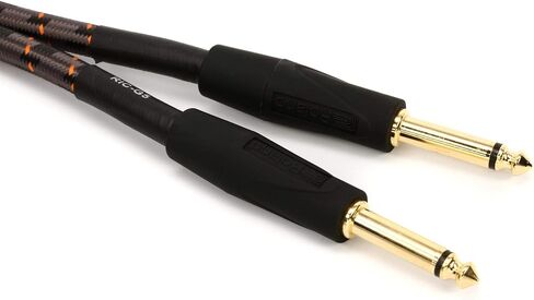 Roland Gold Series Instrument Cable, Angled/Straight 1/4-Inch Jack, 15-Feet in Saudi Arabia
