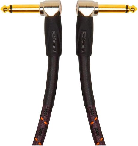 Roland Gold Series Instrument Cable, Angled/Straight 1/4-Inch Jack, 15-Feet in Saudi Arabia