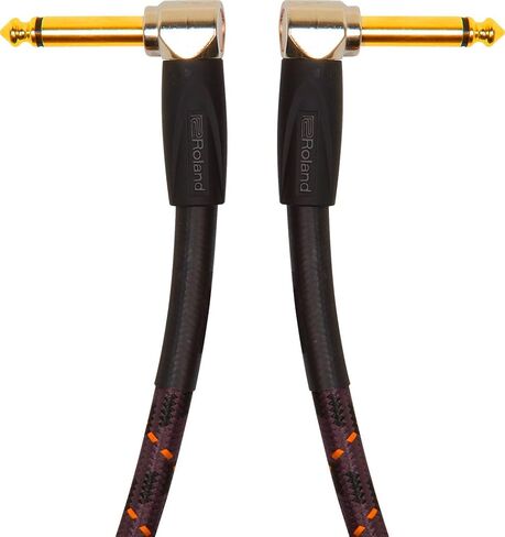 Roland Gold Series Instrument Cable, Angled/Straight 1/4-Inch Jack, 15-Feet in Saudi Arabia