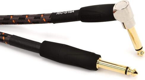 Roland Gold Series Instrument Cable, Angled/Straight 1/4-Inch Jack, 15-Feet in Saudi Arabia